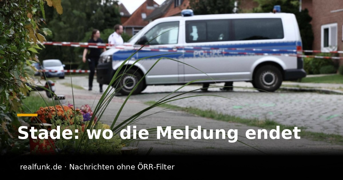 Stade: wo die Meldung endet